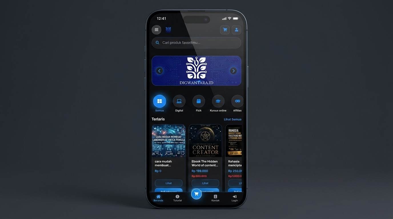 Dashboard Tokoizy - Tingkatkan konversi bisnis digital Anda